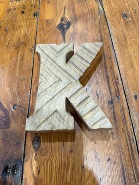 Fetco Home Decor Wooden Accent with Orange and Black Label